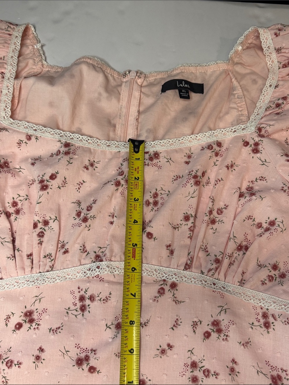 Lulus Lasting Bliss Pink Floral Coquette Ruffled Square Neck Summer Mini Dress - Picture 12 of 16